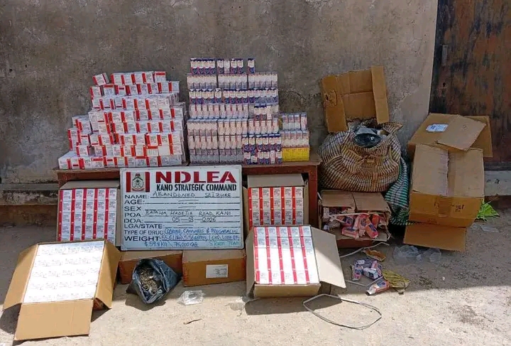 NDLEA ta kama ƙwayoyin Pregabalin 75,000 da kwalaben Codeine 556 a Kano